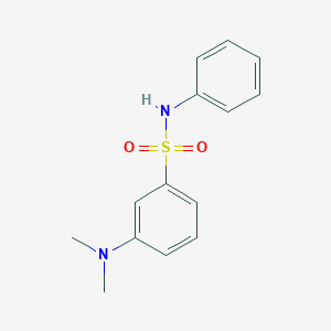 molecular formula C14H16N2O2S B8041621 3-(dimethylamino)-N-phenylbenzenesulfonamide 