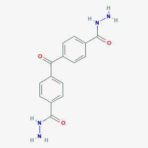 molecular formula C15H14N4O3 B8041631 4-[4-(Hydrazinecarbonyl)benzoyl]benzohydrazide 