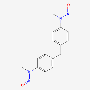 molecular formula C15H16N4O2 B8041648 N-methyl-N-[4-[[4-[methyl(nitroso)amino]phenyl]methyl]phenyl]nitrous amide CAS No. 6966-04-7