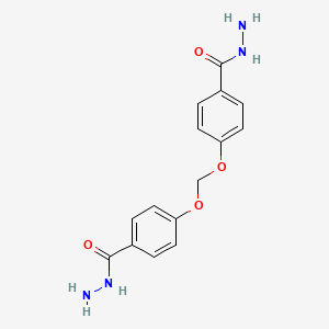 molecular formula C15H16N4O4 B8041658 4-[[4-(Hydrazinecarbonyl)phenoxy]methoxy]benzohydrazide 
