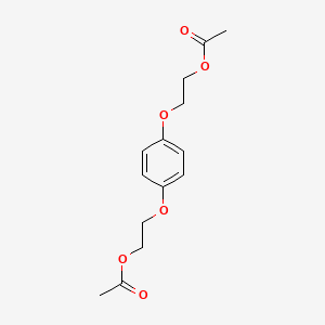 molecular formula C14H18O6 B8041682 2-[4-(2-Acetyloxyethoxy)phenoxy]ethyl acetate 