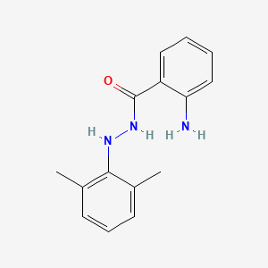molecular formula C15H17N3O B8041688 2-amino-N'-(2,6-dimethylphenyl)benzohydrazide 