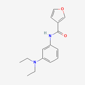 molecular formula C15H18N2O2 B8041713 N-[3-(diethylamino)phenyl]furan-3-carboxamide 
