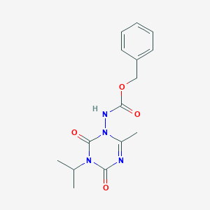 benzyl N-(6-methyl-2,4-dioxo-3-propan-2-yl-1,3,5-triazin-1-yl)carbamate