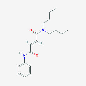 molecular formula C18H26N2O2 B8041758 (E)-N',N'-dibutyl-N-phenylbut-2-enediamide 