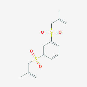 molecular formula C14H18O4S2 B8041765 1,3-Bis(2-methylprop-2-enylsulfonyl)benzene 