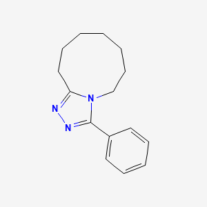 molecular formula C15H19N3 B8041772 3-phenyl-6,7,8,9,10,11-hexahydro-5H-[1,2,4]triazolo[4,3-a]azonine 