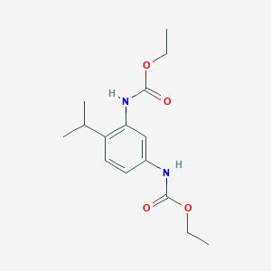 molecular formula C15H22N2O4 B8041807 ethyl N-[3-(ethoxycarbonylamino)-4-propan-2-ylphenyl]carbamate 