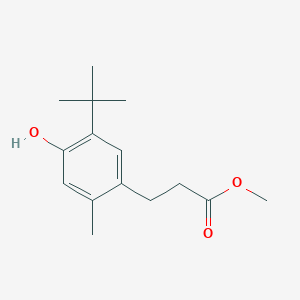 molecular formula C15H22O3 B8041813 Methyl 3-(5-tert-butyl-4-hydroxy-2-methylphenyl)propanoate 
