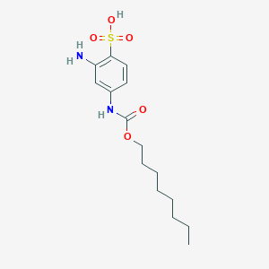 2-Amino-4-(octoxycarbonylamino)benzenesulfonic acid