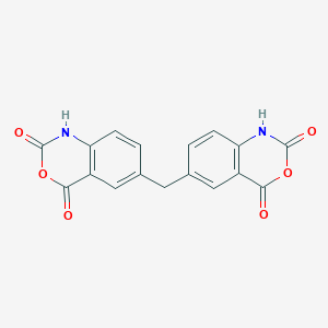 molecular formula C17H10N2O6 B8041864 6-[(2,4-dioxo-1H-3,1-benzoxazin-6-yl)methyl]-1H-3,1-benzoxazine-2,4-dione 