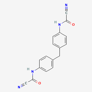 molecular formula C17H12N4O2 B8041873 N-[4-[[4-(carbonocyanidoylamino)phenyl]methyl]phenyl]-1-cyanoformamide 