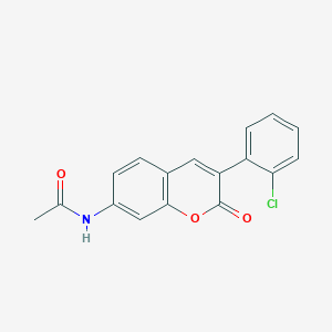 N-[3-(2-chlorophenyl)-2-oxochromen-7-yl]acetamide