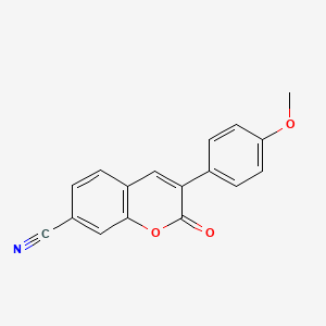 3-(4-Methoxyphenyl)-2-oxochromene-7-carbonitrile
