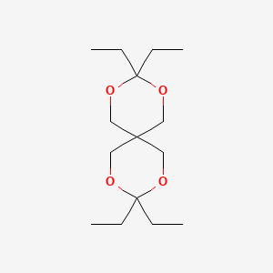 molecular formula C15H28O4 B8041919 3,3,9,9-Tetraethyl-2,4,8,10-tetraoxaspiro[5.5]undecane CAS No. 5703-88-8