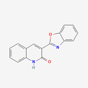 molecular formula C16H10N2O2 B8041937 3-(1,3-benzoxazol-2-yl)-1H-quinolin-2-one 