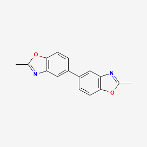 molecular formula C16H12N2O2 B8041977 2,2'-Dimethyl-5,5'-bibenzoxazole 