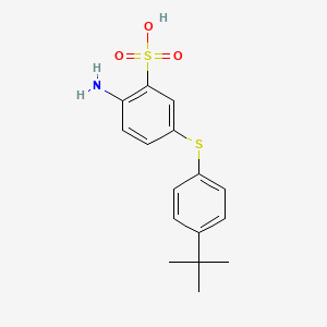 2-Amino-5-(4-tert-butylphenyl)sulfanylbenzenesulfonic acid