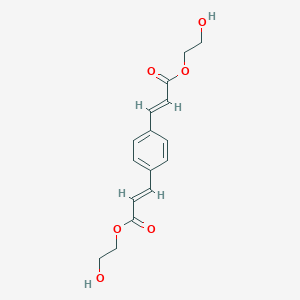 molecular formula C16H18O6 B8042141 2-hydroxyethyl (E)-3-[4-[(E)-3-(2-hydroxyethoxy)-3-oxoprop-1-enyl]phenyl]prop-2-enoate 