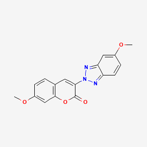 7-Methoxy-3-(5-methoxybenzotriazol-2-yl)chromen-2-one