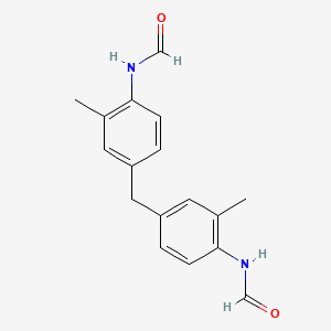 molecular formula C17H18N2O2 B8042262 N-[4-[(4-formamido-3-methylphenyl)methyl]-2-methylphenyl]formamide 