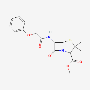 Methyl 3,3-dimethyl-7-oxo-6-[(2-phenoxyacetyl)amino]-4-thia-1-azabicyclo[3.2.0]heptane-2-carboxylate