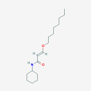 molecular formula C17H31NO2 B8042326 (E)-N-cyclohexyl-3-octoxyprop-2-enamide 