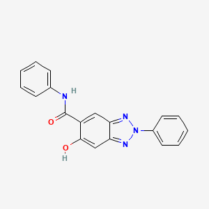 molecular formula C19H14N4O2 B8042360 6-hydroxy-N,2-diphenylbenzotriazole-5-carboxamide 