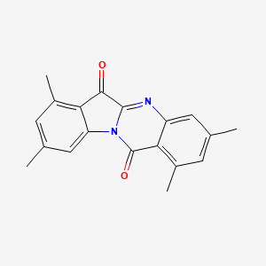 molecular formula C19H16N2O2 B8042396 1,3,7,9-Tetramethylindolo[2,1-b]quinazoline-6,12-dione 