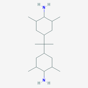 molecular formula C19H38N2 B8042529 4-[2-(4-Amino-3,5-dimethylcyclohexyl)propan-2-yl]-2,6-dimethylcyclohexan-1-amine 