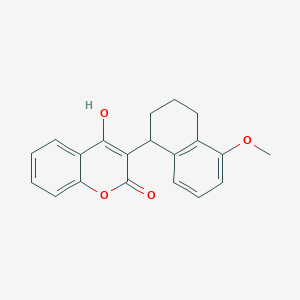 molecular formula C20H18O4 B8042627 4-Hydroxy-3-(5-methoxy-1,2,3,4-tetrahydronaphthalen-1-yl)chromen-2-one 