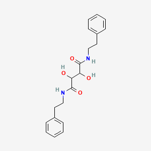 molecular formula C20H24N2O4 B8042667 2,3-dihydroxy-N,N'-bis(2-phenylethyl)butanediamide 