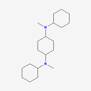 molecular formula C20H38N2 B8042711 1-N,4-N-dicyclohexyl-1-N,4-N-dimethylcyclohexane-1,4-diamine 