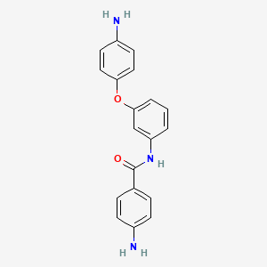 molecular formula C19H17N3O2 B8042771 4-amino-N-[3-(4-aminophenoxy)phenyl]benzamide 
