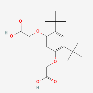 molecular formula C18H26O6 B8042895 2,2'-(4,6-Di-tert-butyl-3,1-phenylenebisoxy)bisacetic acid 