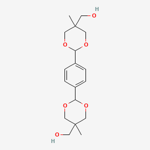molecular formula C18H26O6 B8042897 2,2'-(1,4-Phenylene)bis[5-methyl-1,3-dioxane-5-methanol] CAS No. 1197231-26-7