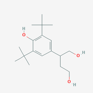 molecular formula C18H30O3 B8042927 2-(3,5-Ditert-butyl-4-hydroxyphenyl)butane-1,4-diol 