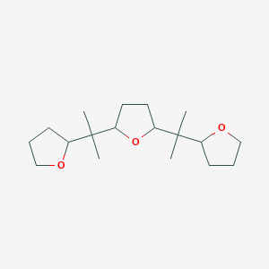 molecular formula C18H32O3 B8042941 2,2'-[Oxolane-2,5-diyldi(propane-2,2-diyl)]bis(oxolane) CAS No. 89686-70-4
