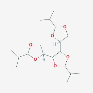 molecular formula C18H32O6 B8042948 2-Propan-2-yl-4,5-bis(2-propan-2-yl-1,3-dioxolan-4-yl)-1,3-dioxolane 