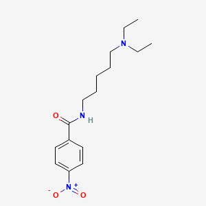 molecular formula C16H25N3O3 B8042982 N-[5-(diethylamino)pentyl]-4-nitrobenzamide 