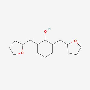 molecular formula C16H28O3 B8042991 2,6-Bis-(tetrahydrofurfuryl)-cyclohexanol 