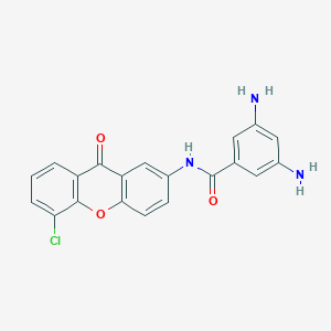 molecular formula C20H14ClN3O3 B8042996 3,5-diamino-N-(5-chloro-9-oxoxanthen-2-yl)benzamide 