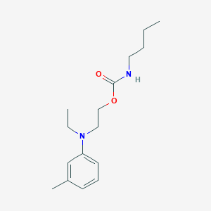 molecular formula C16H26N2O2 B8043114 2-(N-ethyl-3-methylanilino)ethyl N-butylcarbamate 