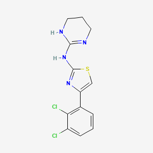 molecular formula C13H12Cl2N4S B8043156 4-(2,3-dichlorophenyl)-N-(1,4,5,6-tetrahydropyrimidin-2-yl)-1,3-thiazol-2-amine 