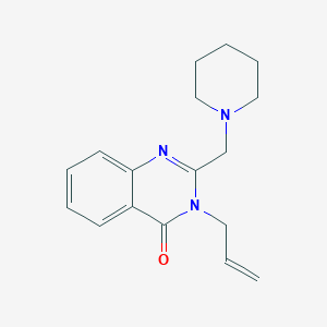 molecular formula C17H21N3O B8043181 2-(Piperidin-1-ylmethyl)-3-prop-2-enylquinazolin-4-one 