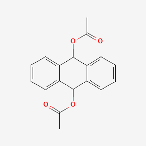 molecular formula C18H16O4 B8043208 9,10-Dihydroanthracene-9,10-diyl diacetate CAS No. 6938-79-0