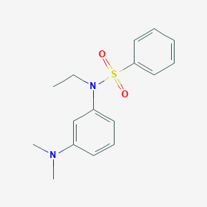 molecular formula C16H20N2O2S B8043297 N-[3-(dimethylamino)phenyl]-N-ethylbenzenesulfonamide 