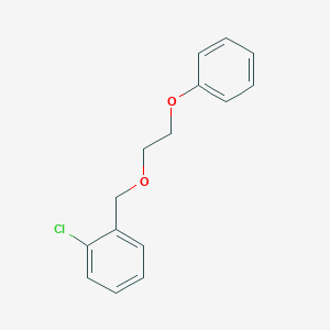 molecular formula C15H15ClO2 B8043311 1-Chloro-2-(2-phenoxyethoxymethyl)benzene 