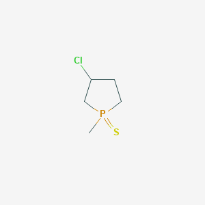 molecular formula C5H10ClPS B8043395 3-Chloro-1-methyl-1-sulfanylidene-1lambda5-phospholane 