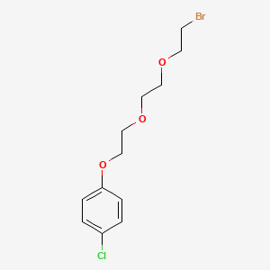 molecular formula C12H16BrClO3 B8043422 1-[2-[2-(2-Bromoethoxy)ethoxy]ethoxy]-4-chlorobenzene 